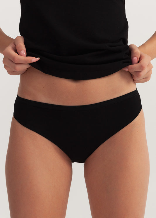 Chilot Clasic Dama Bumbac Negru