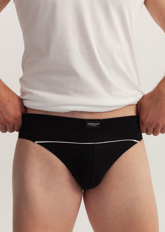 Chiloți Bărbați Bumbac Negru