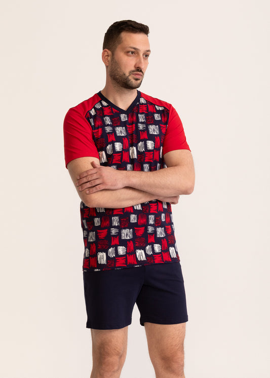 Pijama Bărbați Chester Bumbac