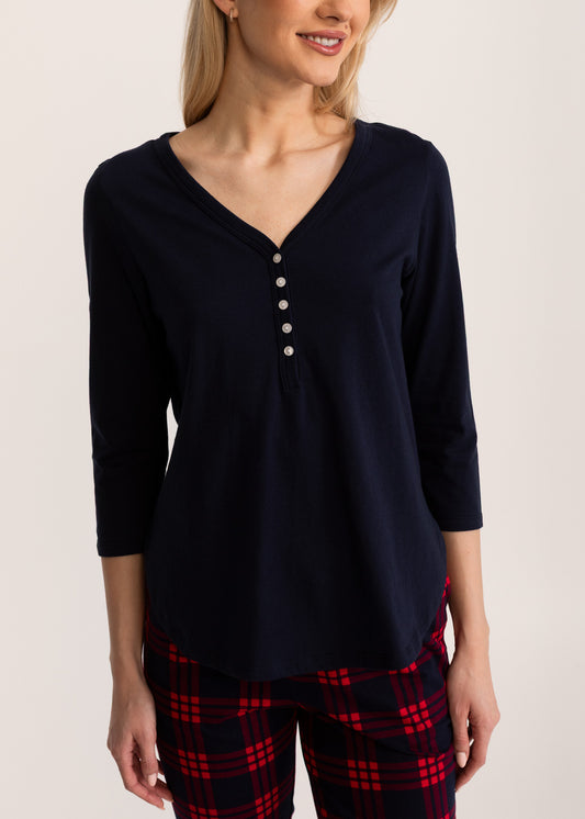 Pijama Damă Tartan Bumbac