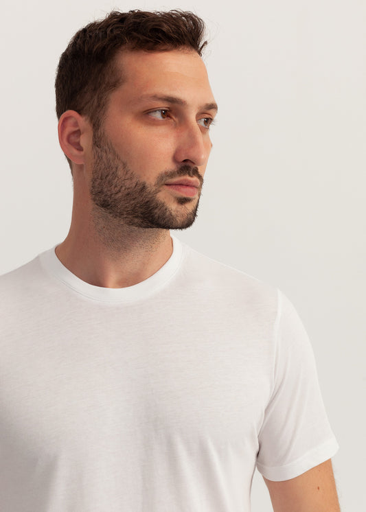 Tricou Bărbați Bumbac Alb