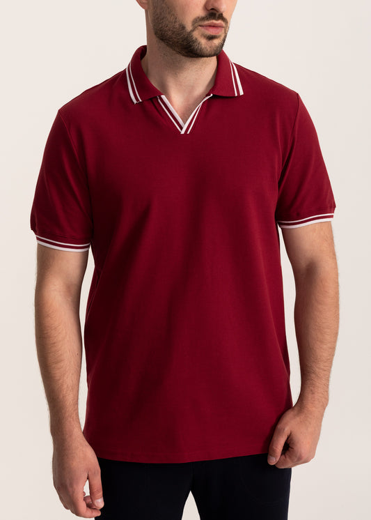 Tricou Bărbați Bumbac Bordo