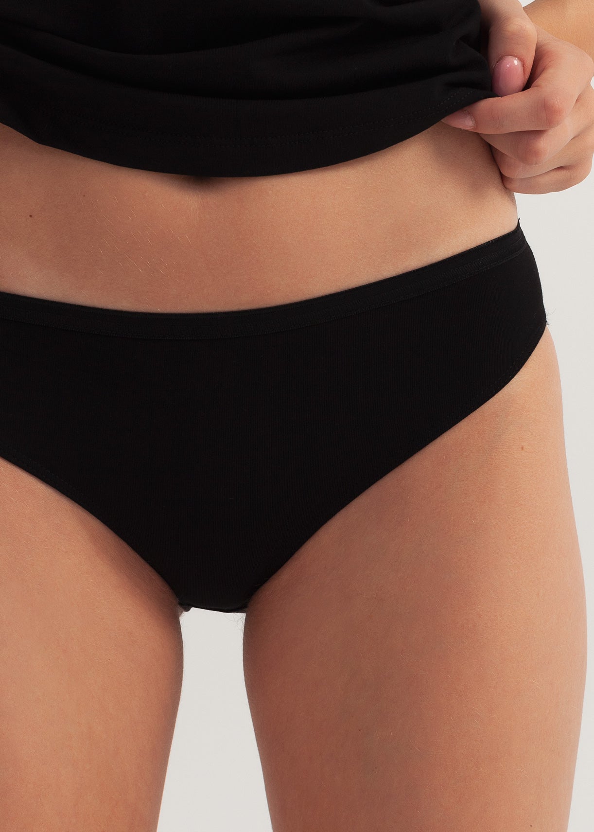 Chilot Clasic Dama Bumbac Negru