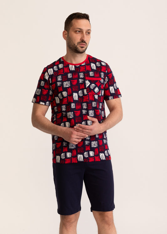 Pijama Bărbați Chester Bumbac