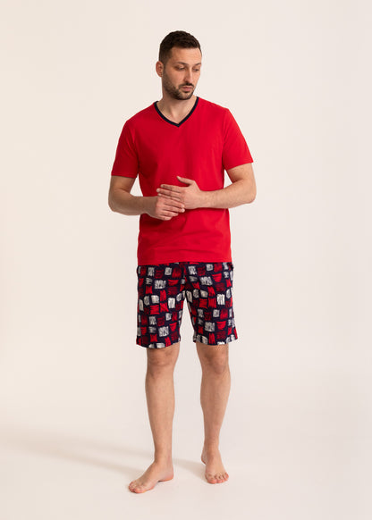 Pijama Bărbați Chester Bumbac