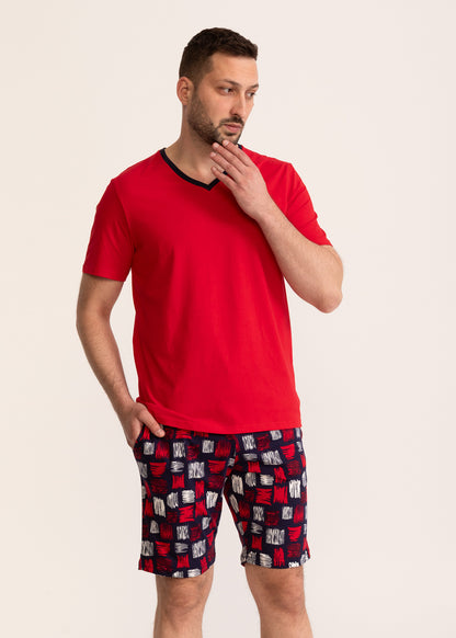 Pijama Bărbați Chester Bumbac