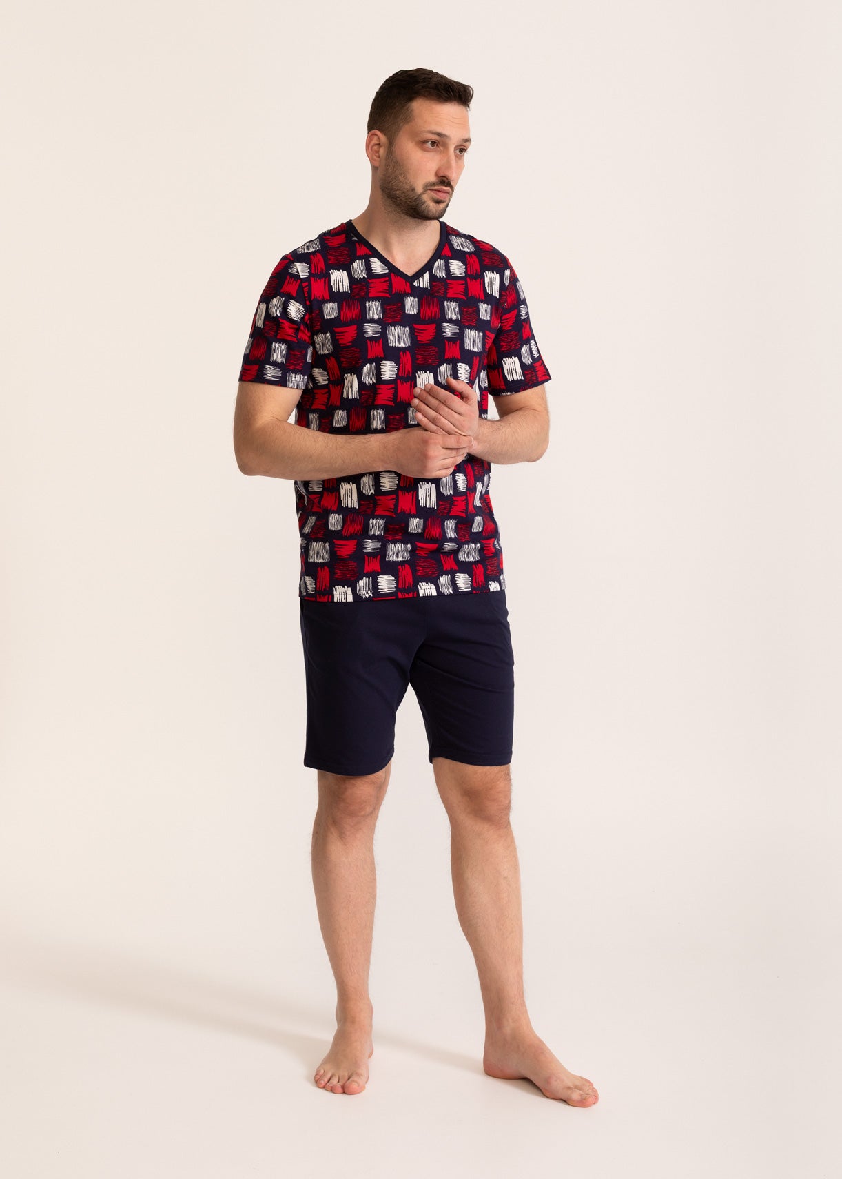 Pijama Bărbați Chester Bumbac