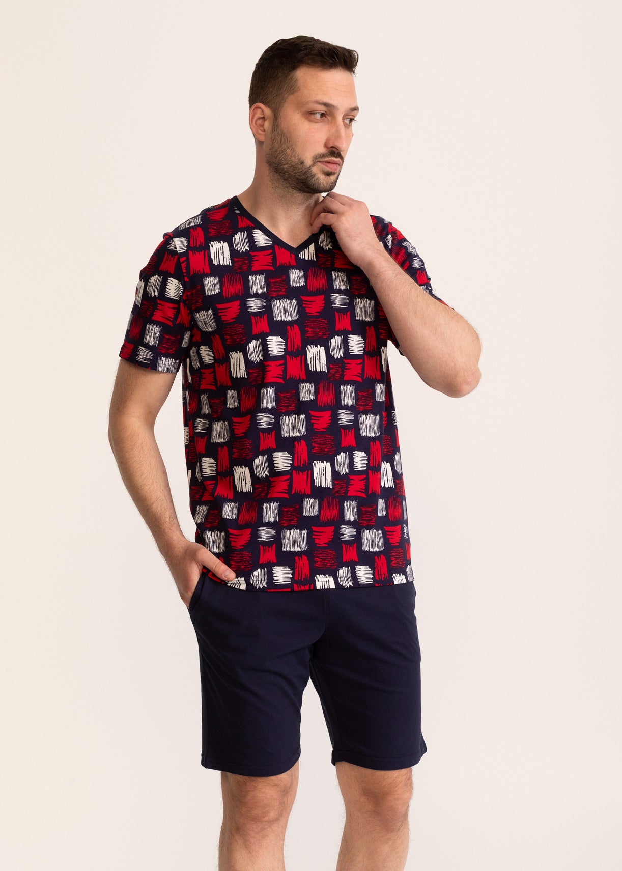 Pijama Bărbați Chester Bumbac