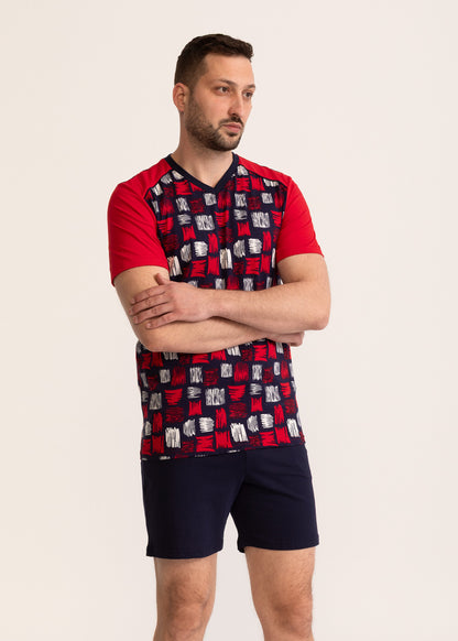 Pijama Bărbați Chester Bumbac