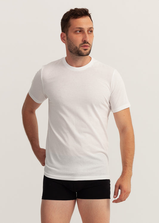 Tricou Bărbați Bumbac Alb