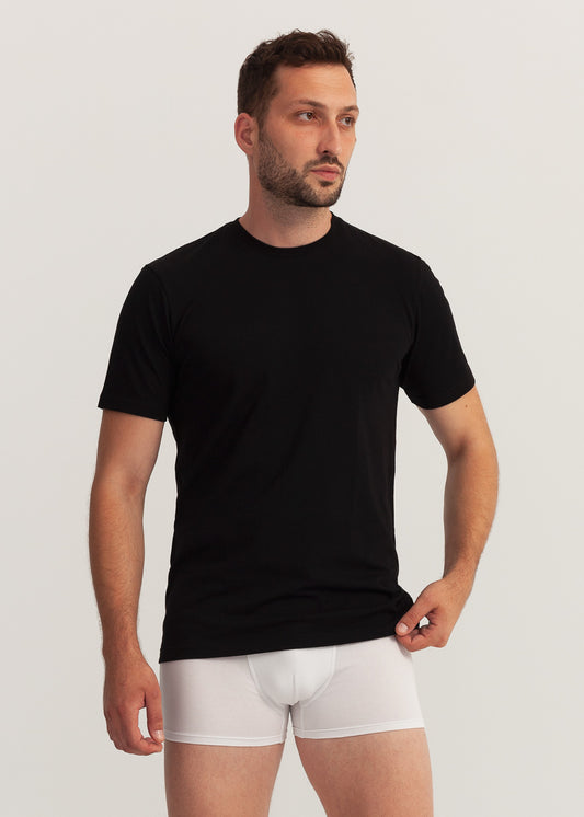 Tricou Bărbați Bumbac Negru