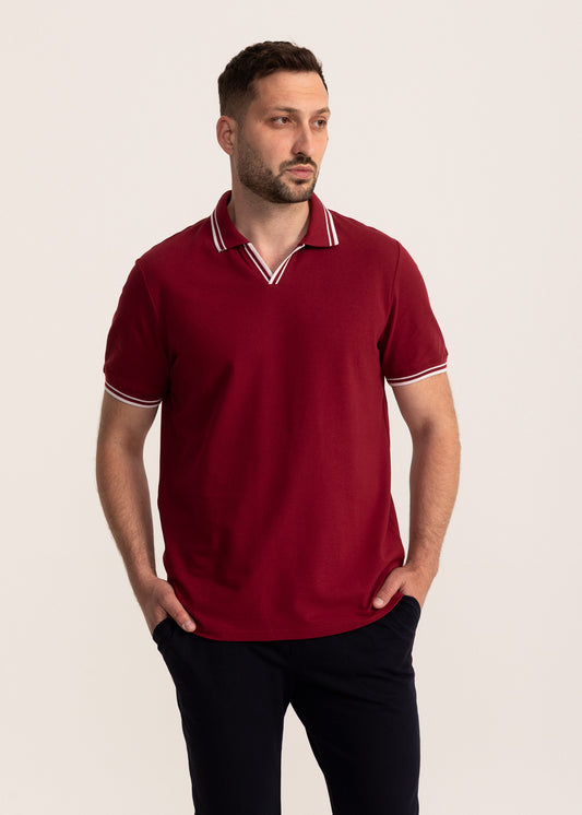 Tricou Bărbați Bumbac Bordo