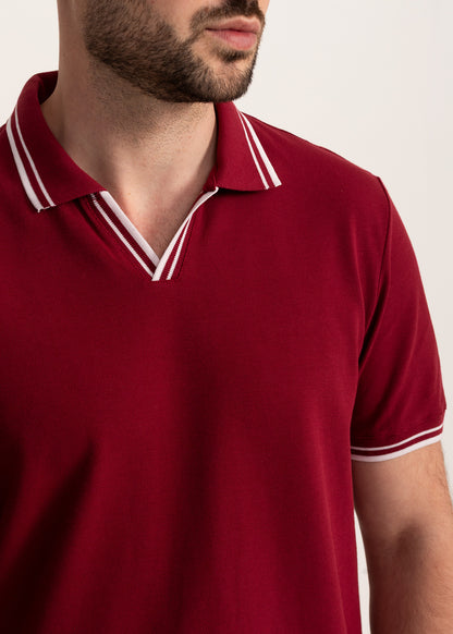 Tricou Bărbați Bumbac Bordo