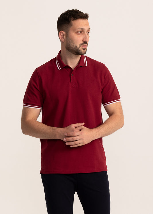 Tricou Bărbați Bumbac Bordo