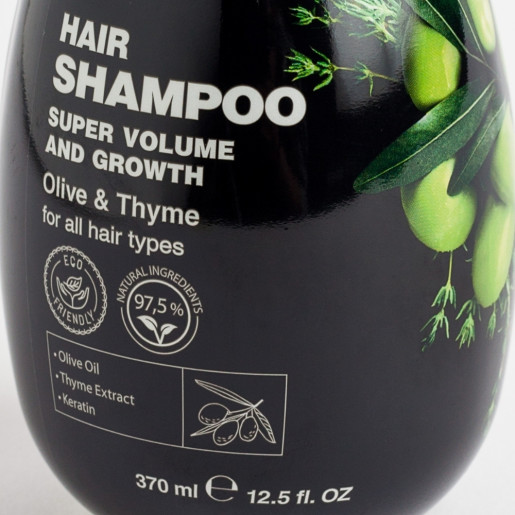 Șampon cu ulei de măsline și cimbru pentru volum și creștere