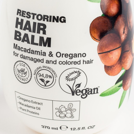 Balsam cu ulei de macadamia și oregano pentru păr colorat și deteriorat